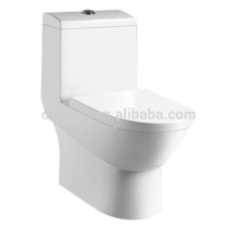 CB-9506 Salle de bains moderne une pièce bol de toilette, toilette en céramique bol double chasse d'eau des matériaux de plomberie